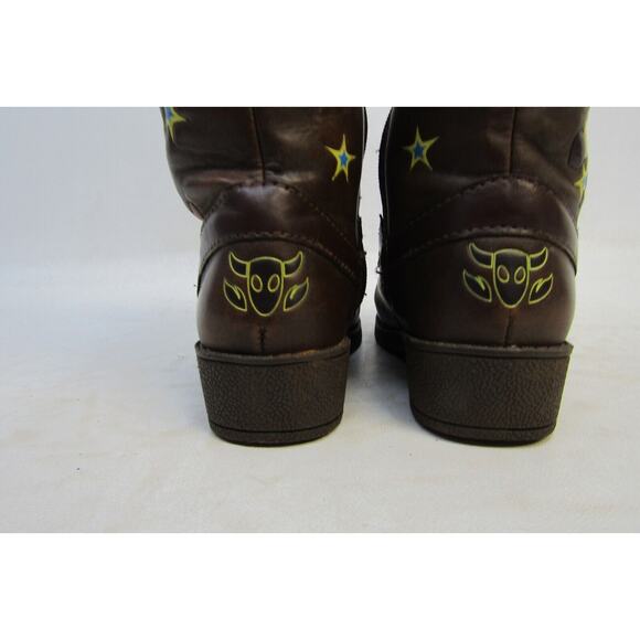 Disney Toy Story Woody Toddler Size 8 Brown Zip Cowboy Western Boots - Picture 8 of 11